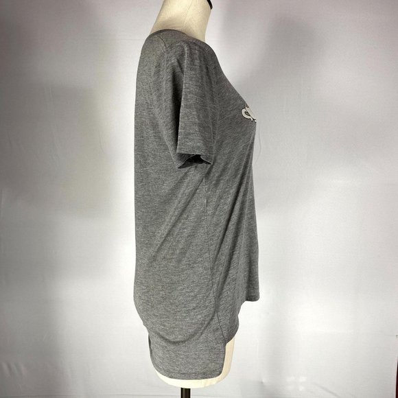 FRIENDS Central Perk Grey Graphic T-Shirt Women's Size XL** RUNS SMALL Crew Neck - Picture 2 of 6